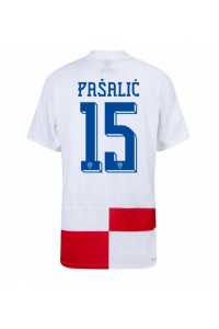 Kroatia Mario Pasalic #15 Fotballdrakt Hjemme Klær EM 2024 Korte ermer